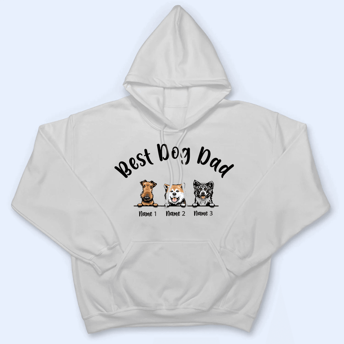 Personalized Best Dog Dad t-shirt, alternate view 5
