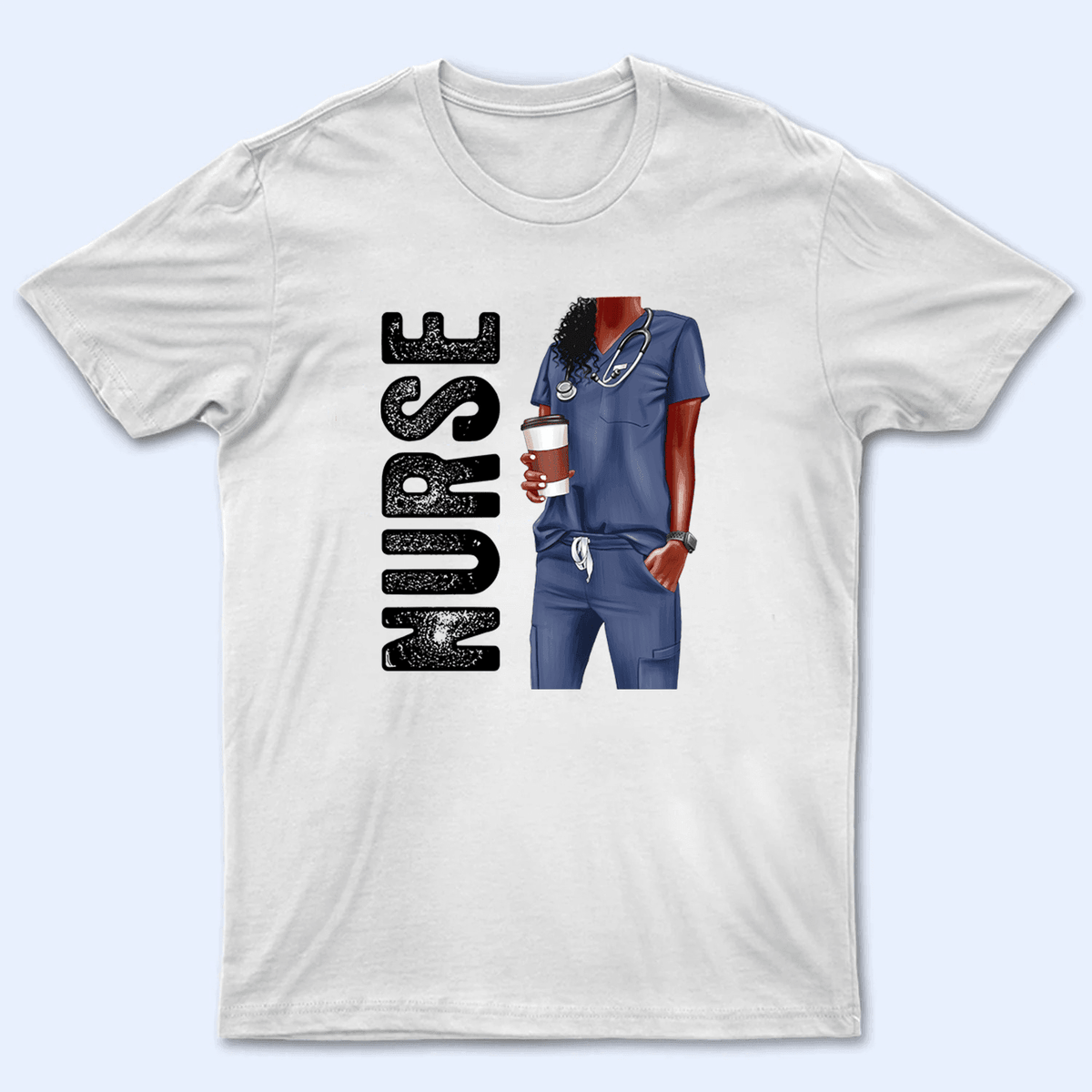 Black Nurse - Personalized Custom T Shirt - Birthday, Loving, Funny Gift for Nurse, CNA, Healthcare, Registered RN - Suzitee Store