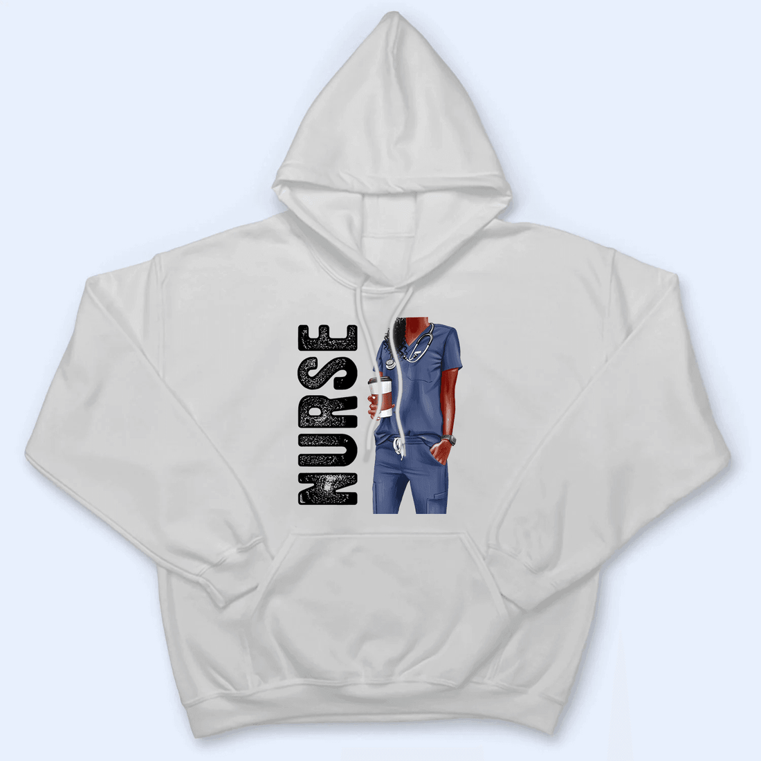 Personalized Black Nurse t-shirt, alternate view 5