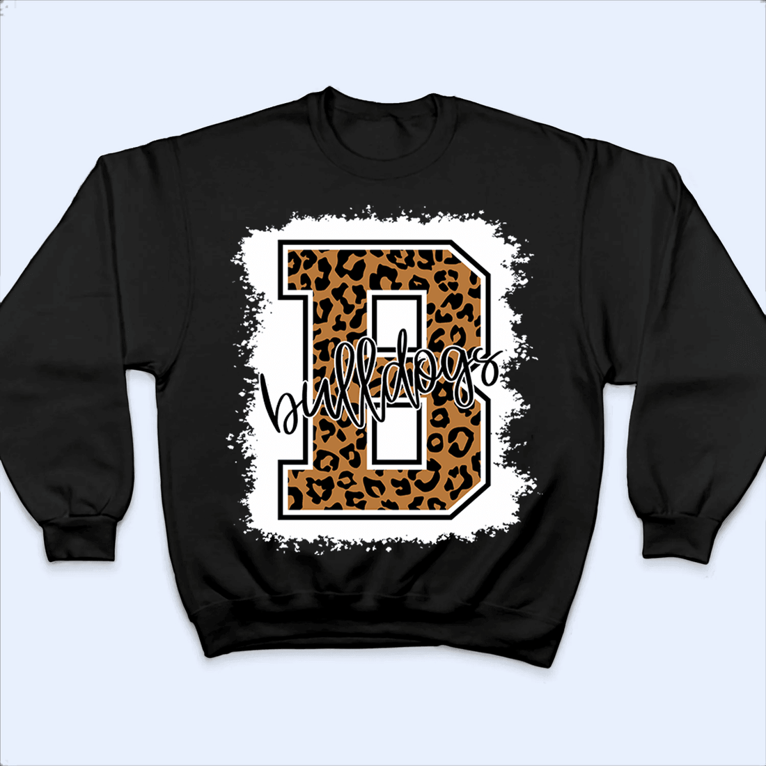 Personalized Bleached Leopard School Mascot t-shirt, alternate view 2