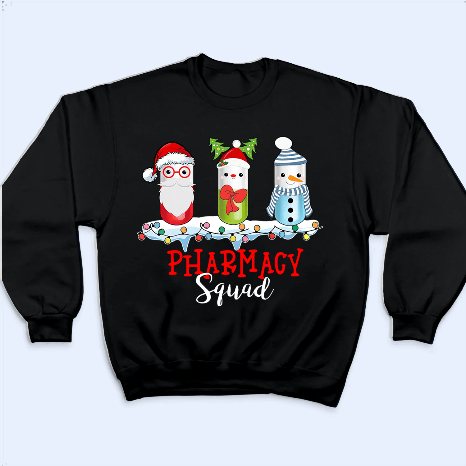 Christmas Pills Squad - Personalized Custom T Shirt - Birthday, Loving, Funny Gift for Nurse, CNA, Healthcare, Registered RN - Suzitee Store