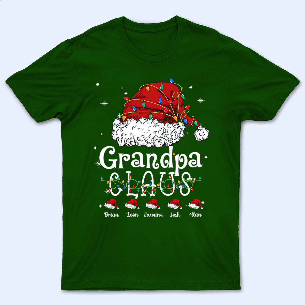 Claus Funny Family Christmas - Personalized Custom T Shirt - Birthday, Loving, Funny Gift for Grandma/Nana/Mimi, Mom, Wife, Grandparent - Suzitee Store