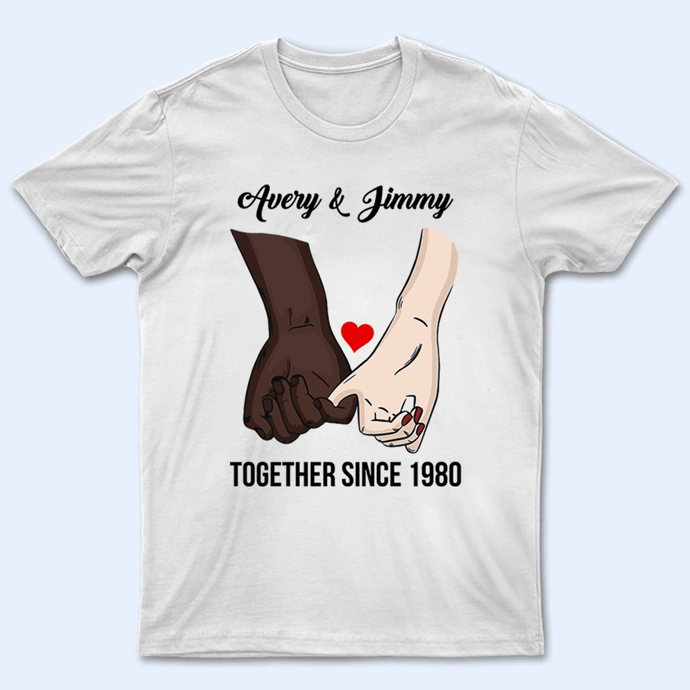 Couple Hand personalized t-shirt, main view