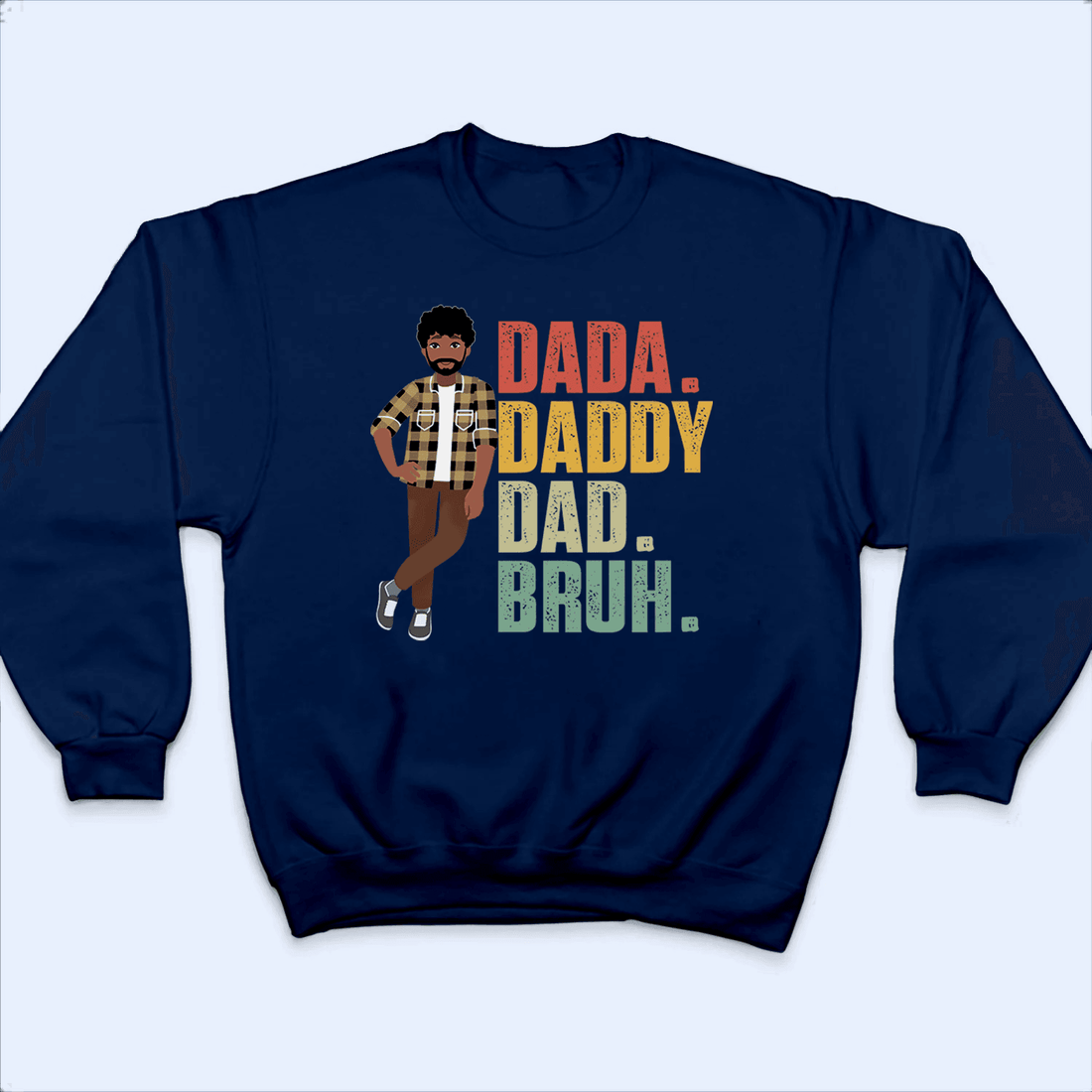 Personalized Dada Daddy Dad Bruh t-shirt, alternate view 2