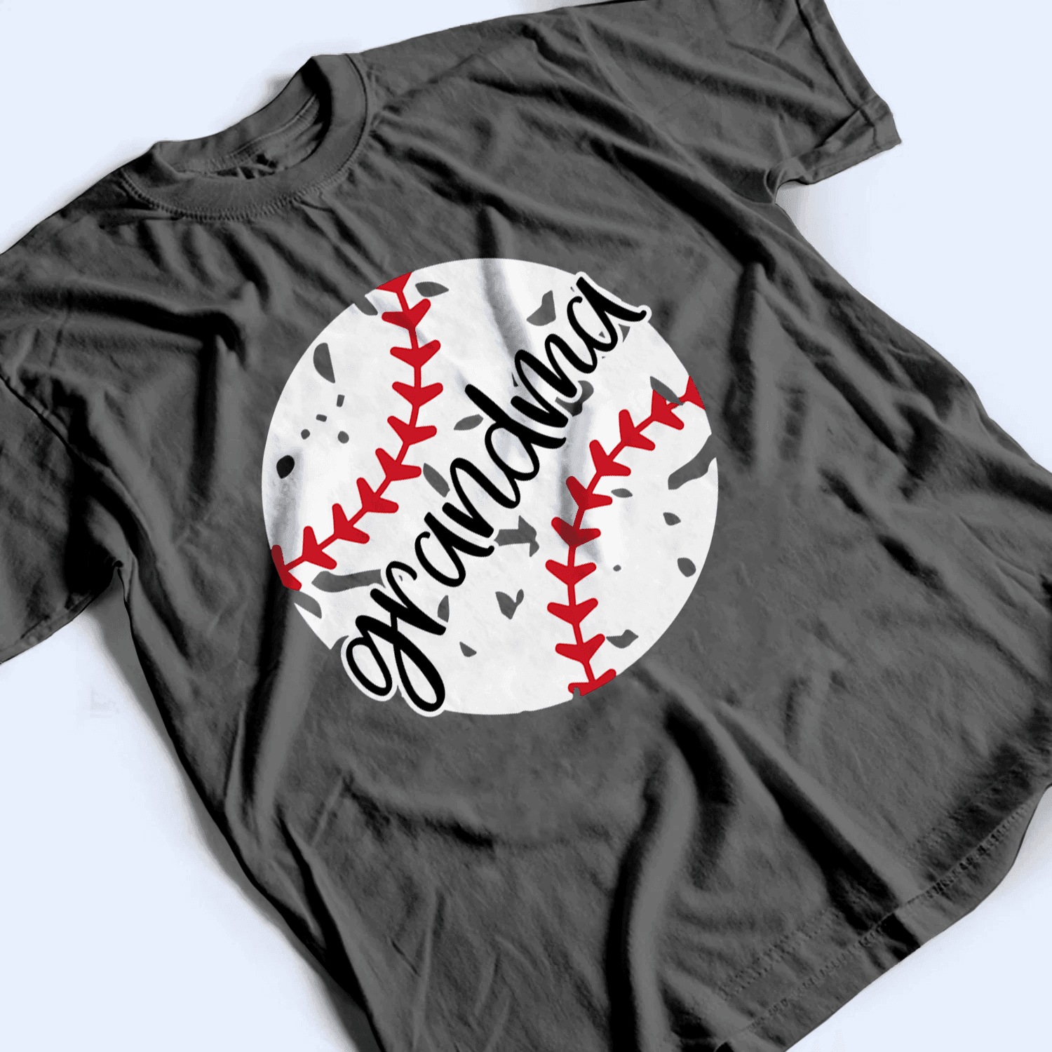 Distressed Baseball Grandma - Personalized Custom T Shirt - Birthday, Loving, Funny Gift for Grandma/Nana/Mimi, Mom, Wife, Grandparent - Suzitee Store