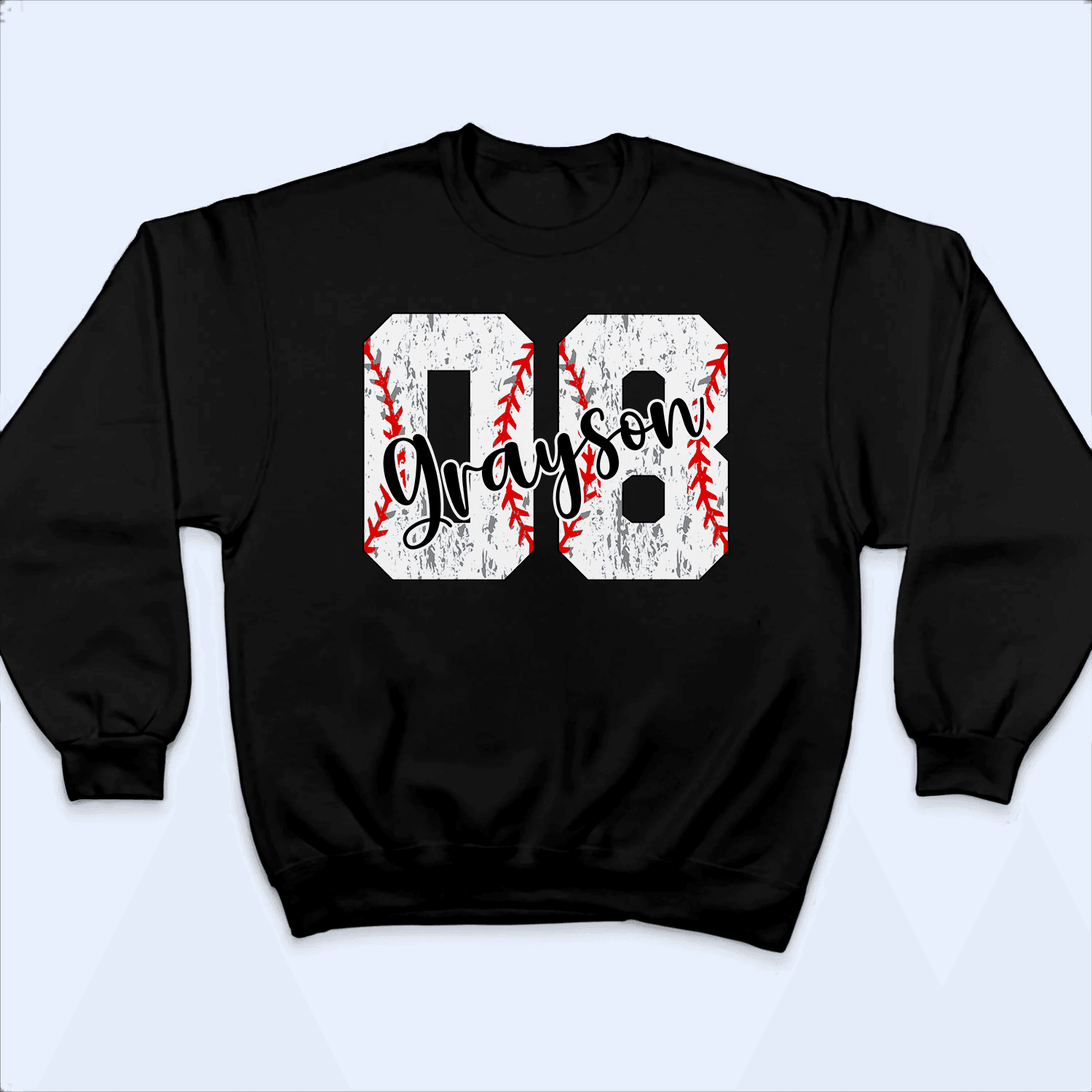 Distressed Vintage Baseball Number - Baseball/ Softball Personalized Custom T Shirt - Birthday, Loving, Funny Gift for Grandma/Nana/Mimi, Mom, Wife, Grandparent - Suzitee Store