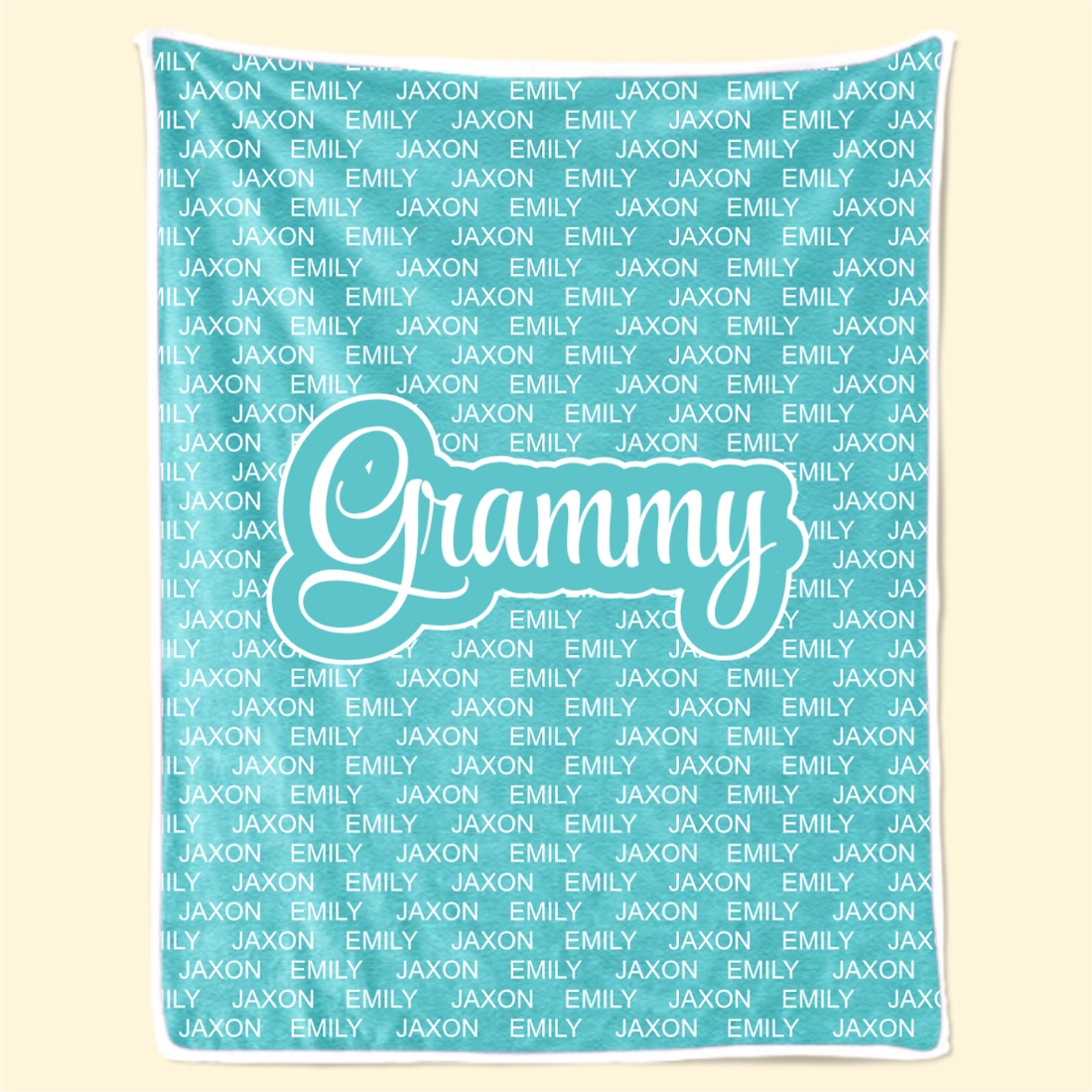 Warm and Cozy Family Blanket - Personalized Custom Blanket - Gift For Grandparents, Grandma, Grandpa