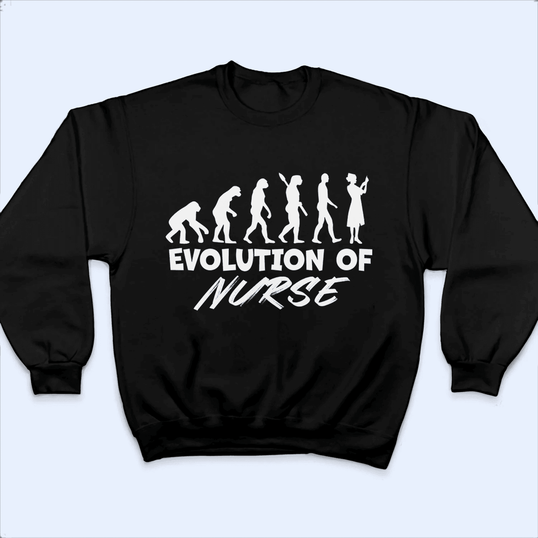 Personalized Evolution Of Nurse t-shirt, alternate view 4