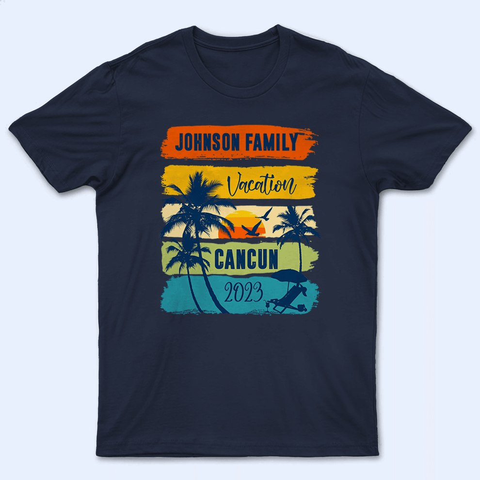 Personalized Family Vacation t-shirt, main view