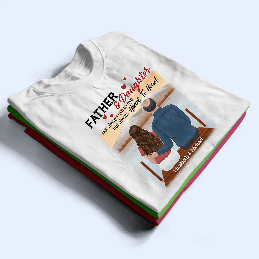 Personalized Father & Daughter/Son t-shirt, alternate view 5