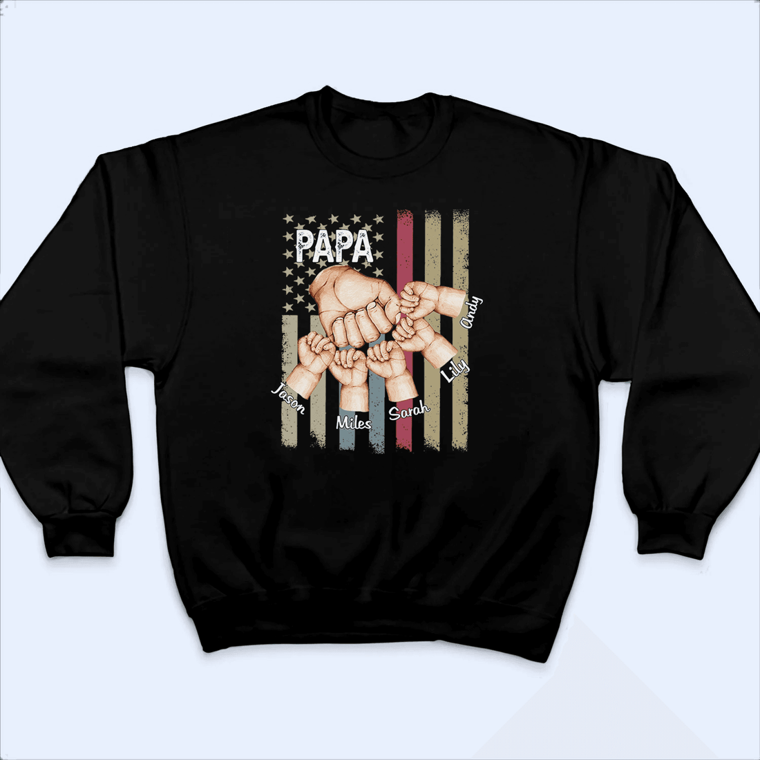 Personalized Fathers' Day Fist Bump t-shirt, alternate view 2
