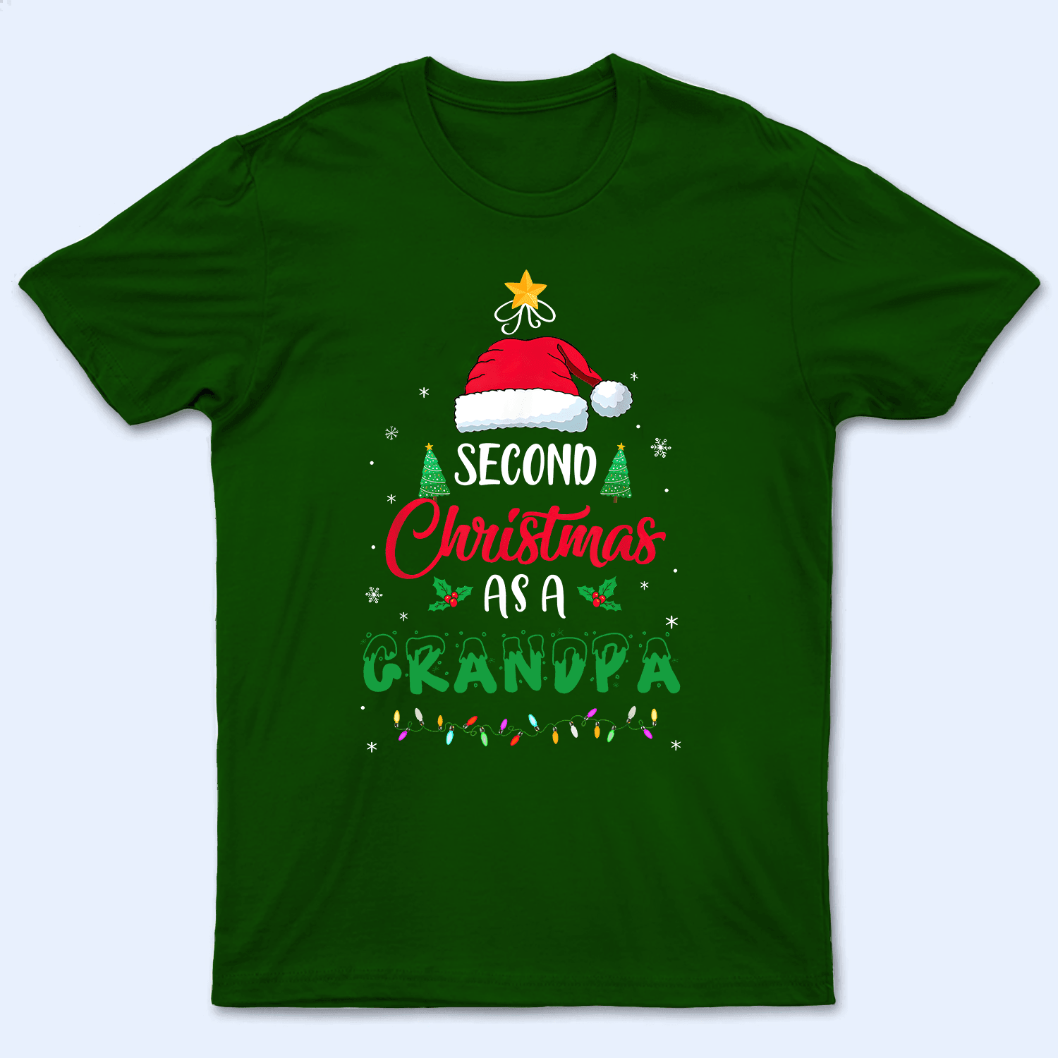 First Christmas As A Grandma - Personalized Custom T Shirt - Birthday, Loving, Funny Gift for Grandma/Nana/Mimi, Mom, Wife, Grandparent - Suzitee Store