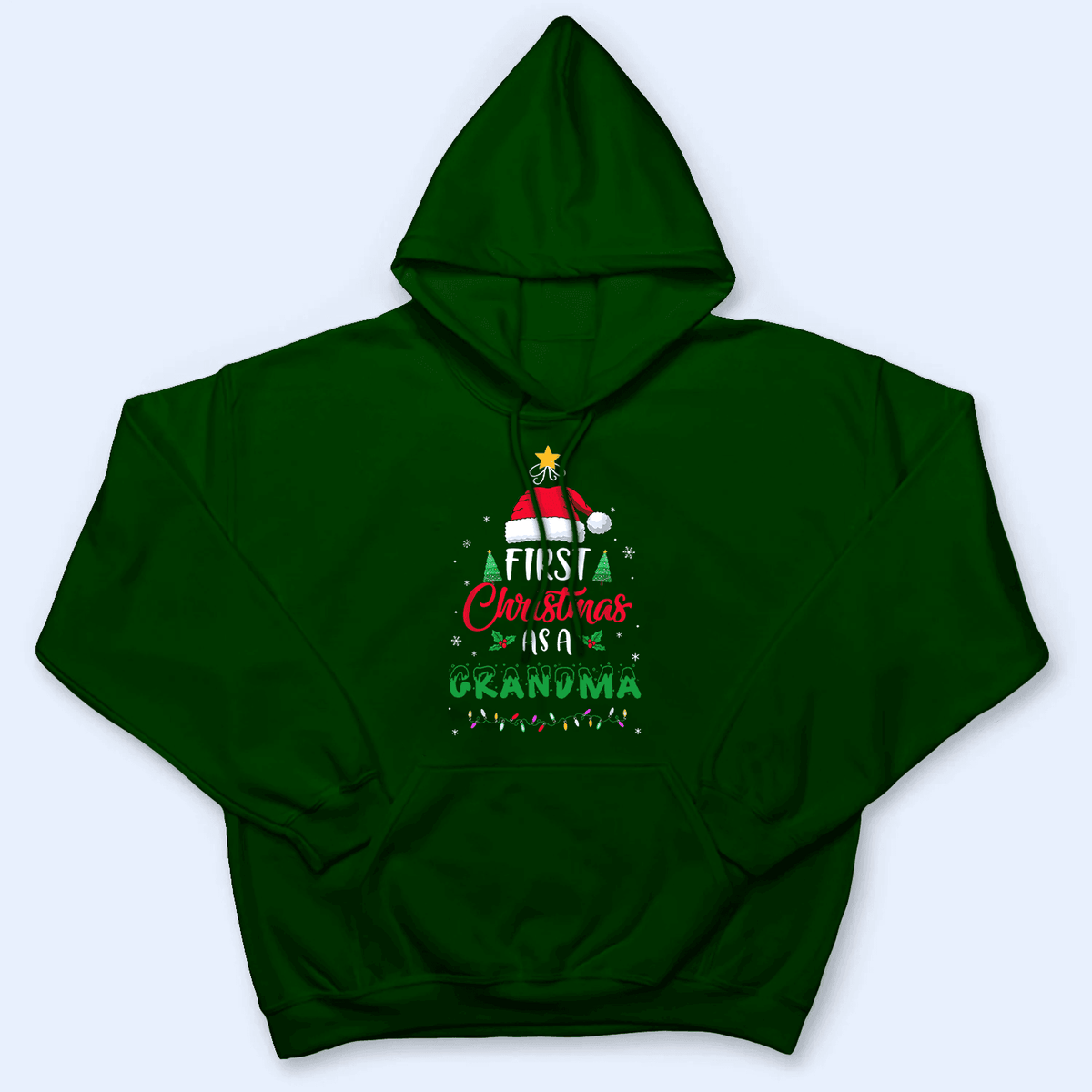 First Christmas As A Grandma - Personalized Custom T Shirt - Birthday, Loving, Funny Gift for Grandma/Nana/Mimi, Mom, Wife, Grandparent - Suzitee Store