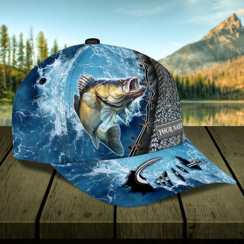 Fishing Water Detail - Personalized Classic Cap - Gift For Fishing Lovers, Dad, Grandpa, Husband