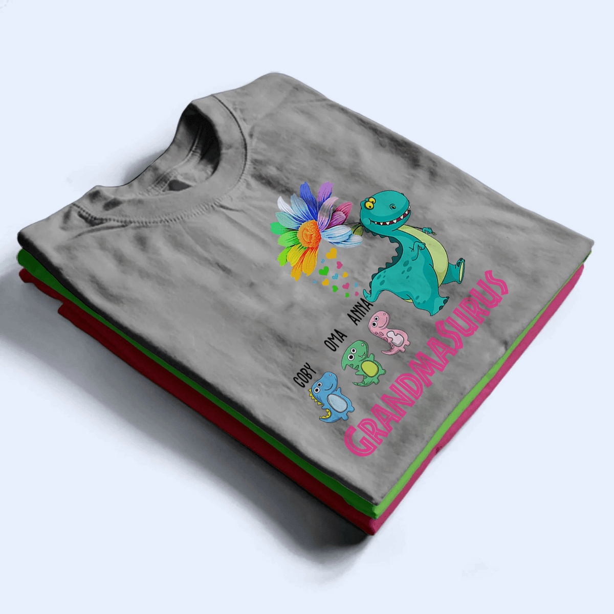 Funny Grandmasurus - Personalized Custom T Shirt - Birthday, Loving, Funny Gift for Grandma/Nana/Mimi, Mom, Wife, Grandparent - Suzitee Store