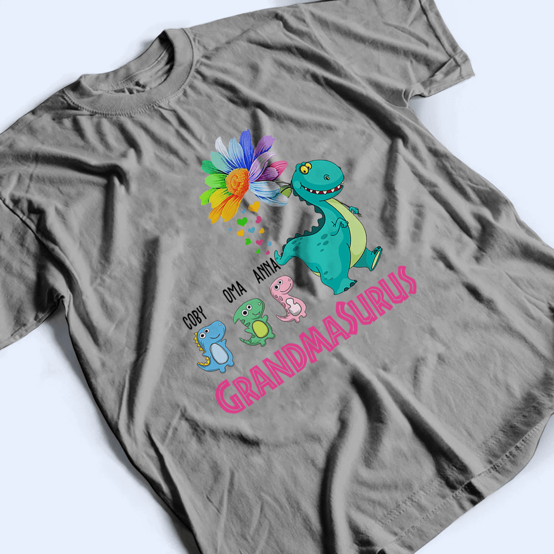 Funny Grandmasurus - Personalized Custom T Shirt - Birthday, Loving, Funny Gift for Grandma/Nana/Mimi, Mom, Wife, Grandparent - Suzitee Store