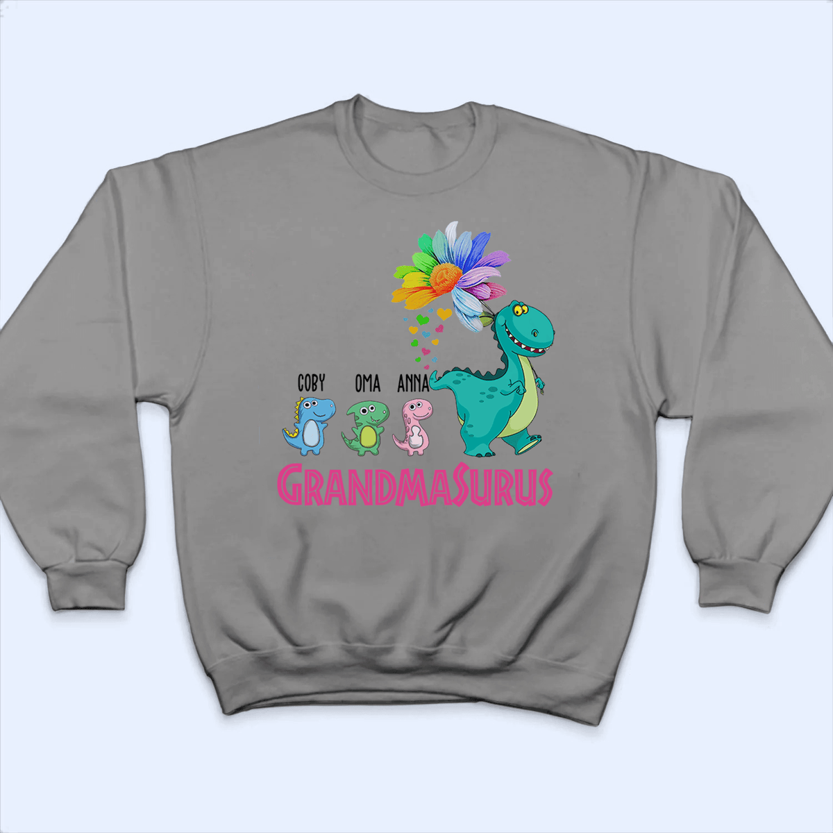 Funny Grandmasurus - Personalized Custom T Shirt - Birthday, Loving, Funny Gift for Grandma/Nana/Mimi, Mom, Wife, Grandparent - Suzitee Store