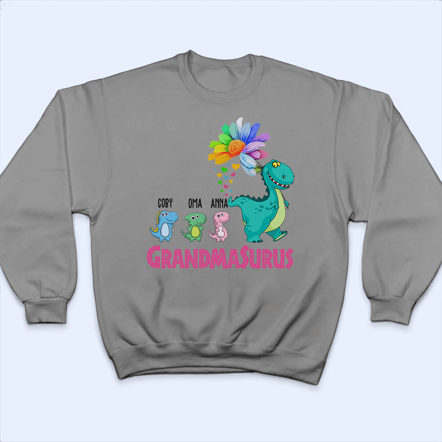 Funny Grandmasurus - Personalized Custom T Shirt - Birthday, Loving, Funny Gift for Grandma/Nana/Mimi, Mom, Wife, Grandparent - Suzitee Store