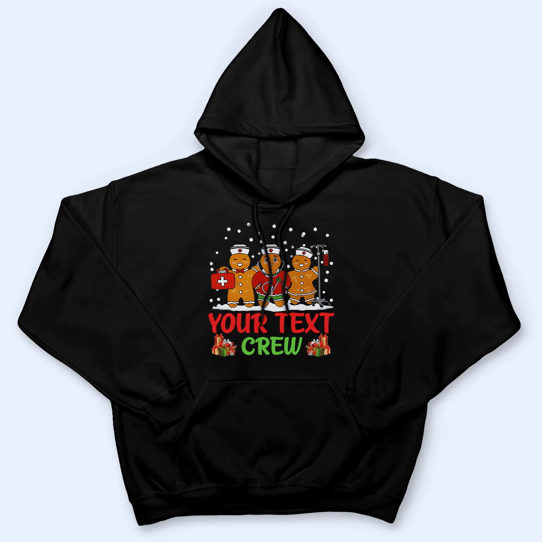 Personalized Gingerbread Nurse Crew t-shirt, alternate view 6