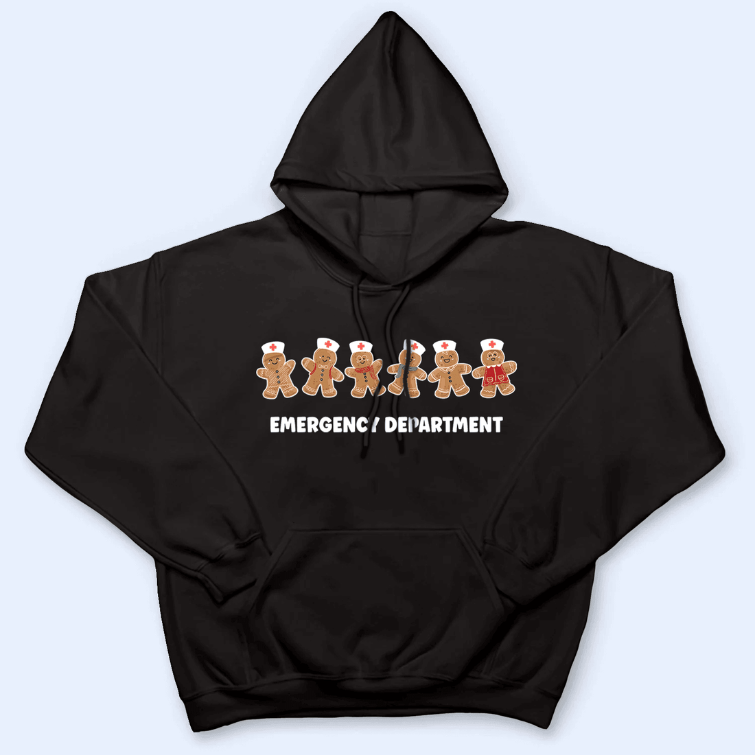 Personalized Gingerbread Nurse Squad t-shirt, alternate view 5