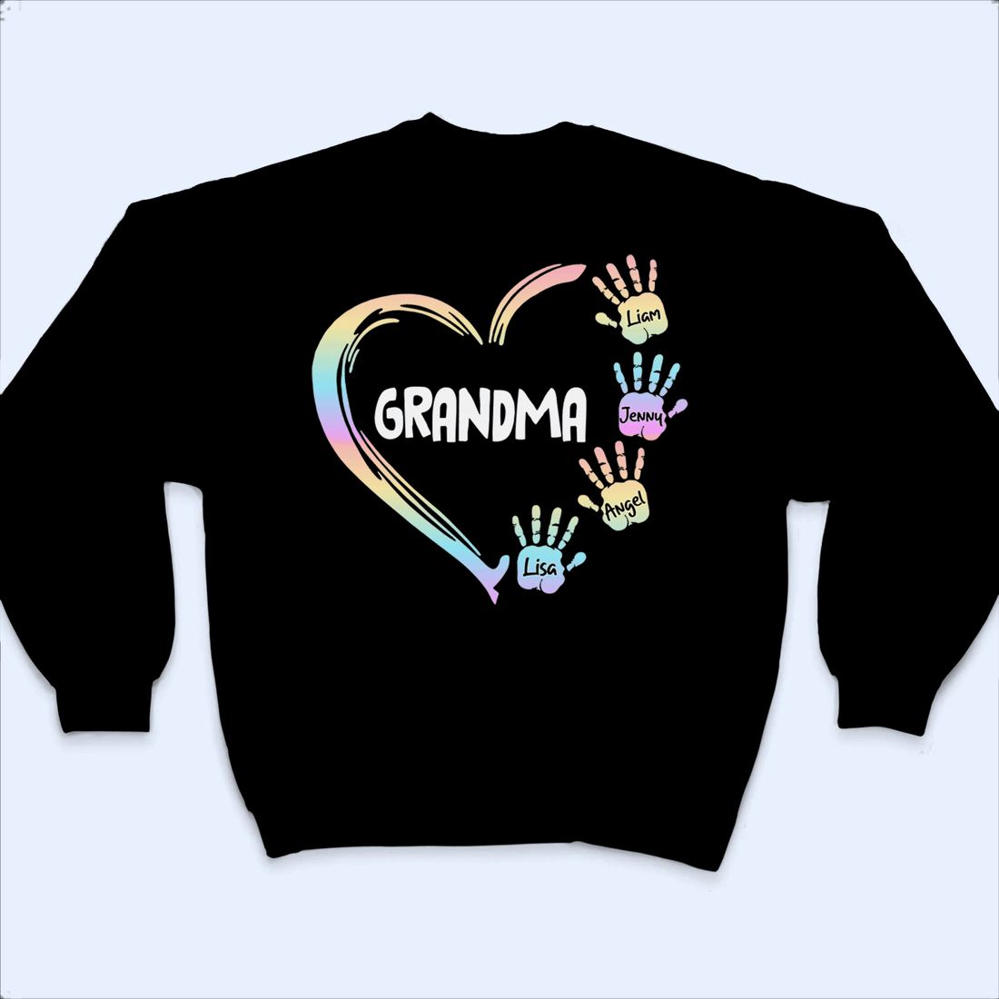 Grandma Heart Element - Personalized Custom T Shirt - Birthday, Loving, Funny Gift for Grandma/Nana/Mimi, Mom, Wife, Grandparent - Suzitee Store