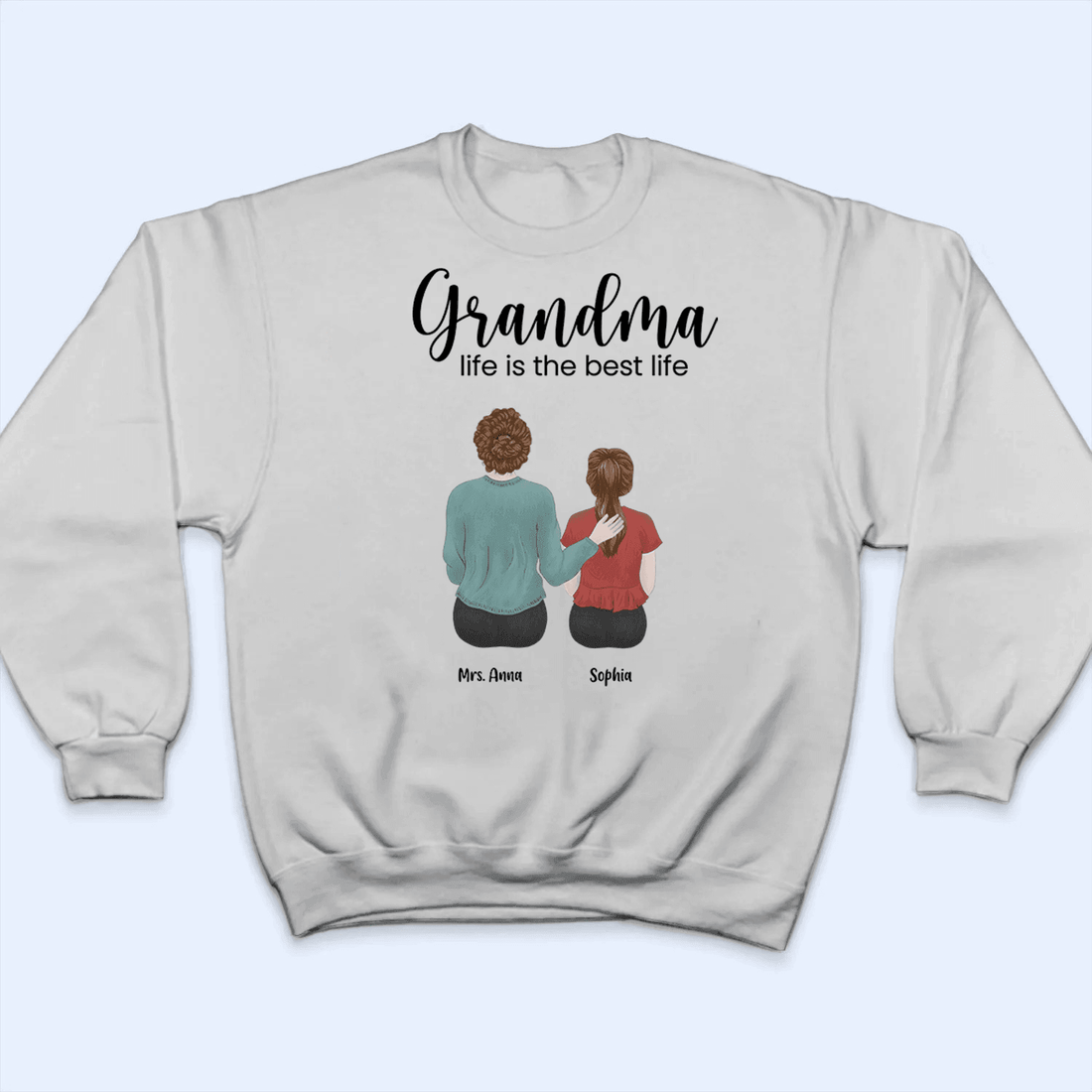 Grandma Life is the best Life - Personalized Custom T Shirt - Birthday, Loving, Funny Gift for Grandma/Nana/Mimi, Mom, Wife, Grandparent - Suzitee Store