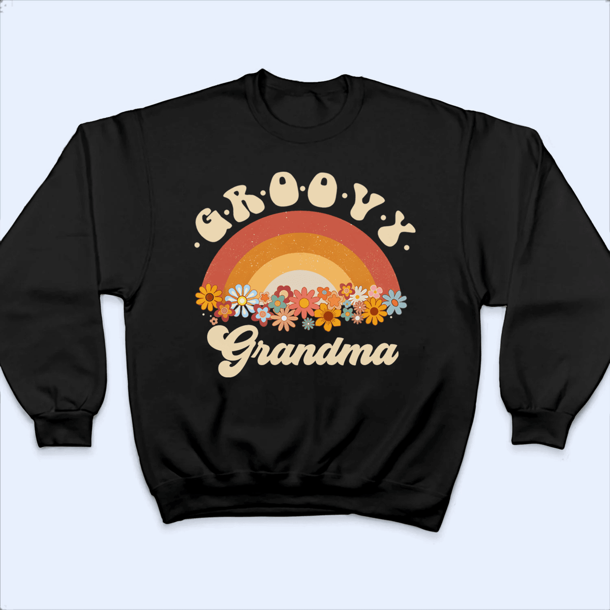 Groovy Grandma - Personalized Custom T Shirt - Birthday, Loving, Funny Gift for Grandma/Nana/Mimi, Mom, Wife, Grandparent - Suzitee Store
