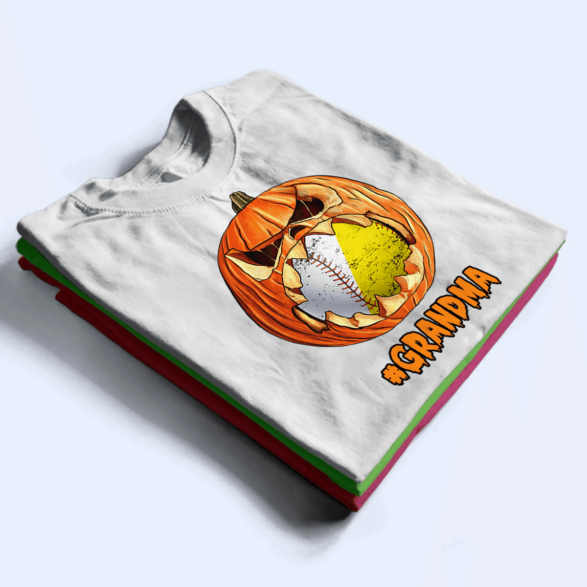 Halloween Pumpkin Sport - Personalized Custom T Shirt - Gift for Sport Grandma/Nana/Mimi, Mom, Wife, Grandparent, Granddaughter - Suzitee Store