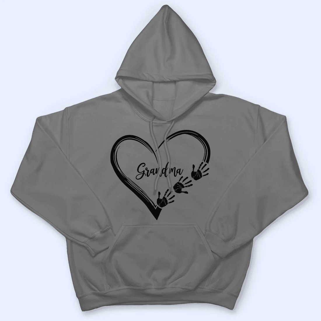 Heart Hand Grandma - Personalized Custom T Shirt - Birthday, Loving, Funny Gift for Grandma/Nana/Mimi, Mom, Wife, Grandparent - Suzitee Store