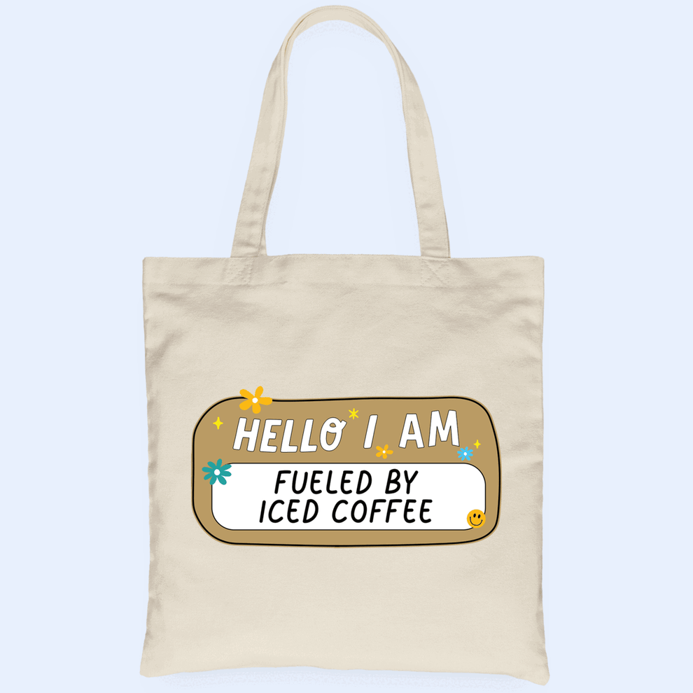 Personalized Hello I Am tote bag, main view