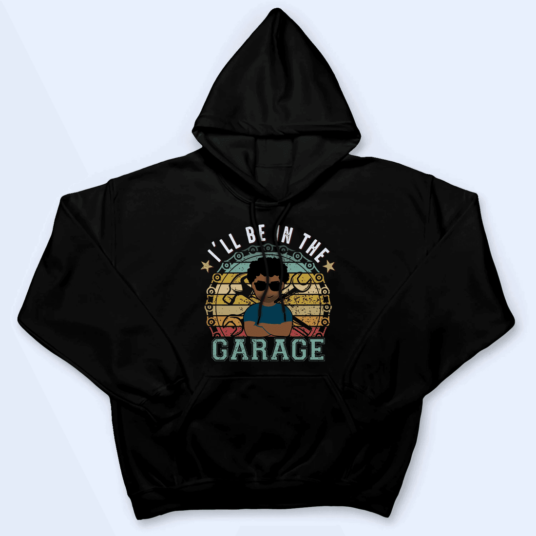 Personalized I'll Be In The Garage t-shirt, alternate view 3