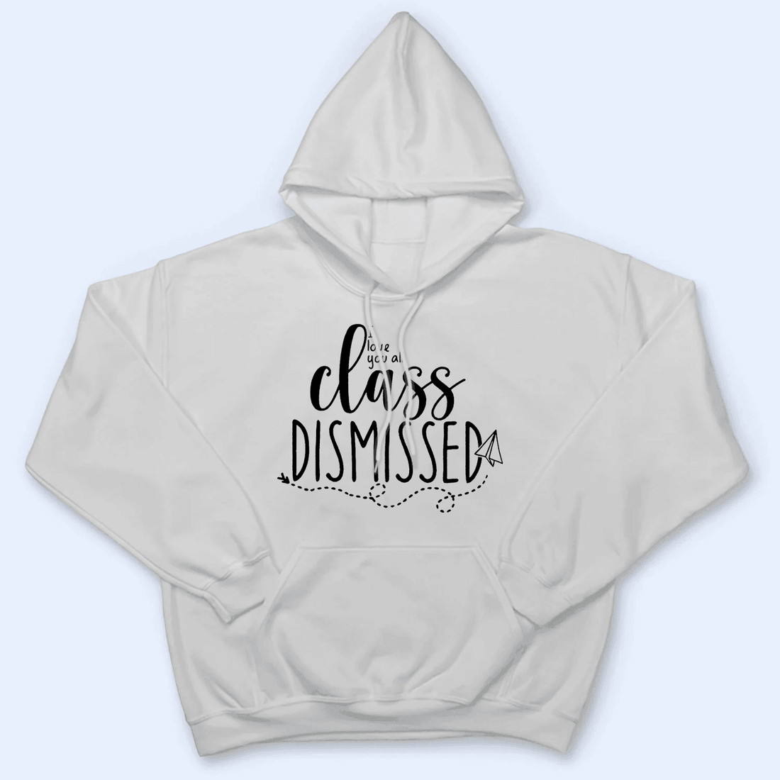 Personalized I Love You All Class Dismissed Paper Airplane Summer Break 2 t-shirt, alternate view 3