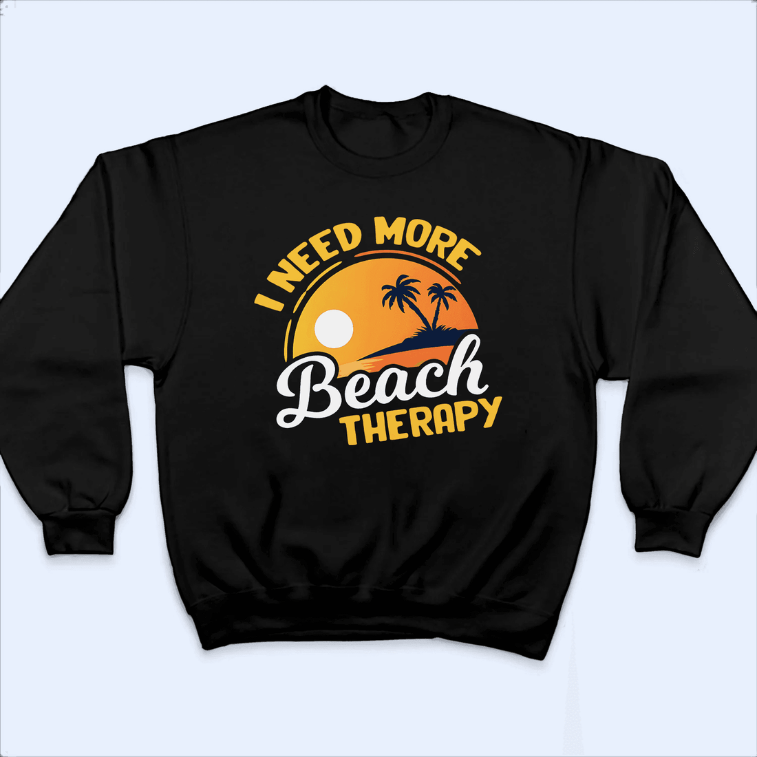Personalized I Need More Beach Therapy t-shirt, alternate view 4