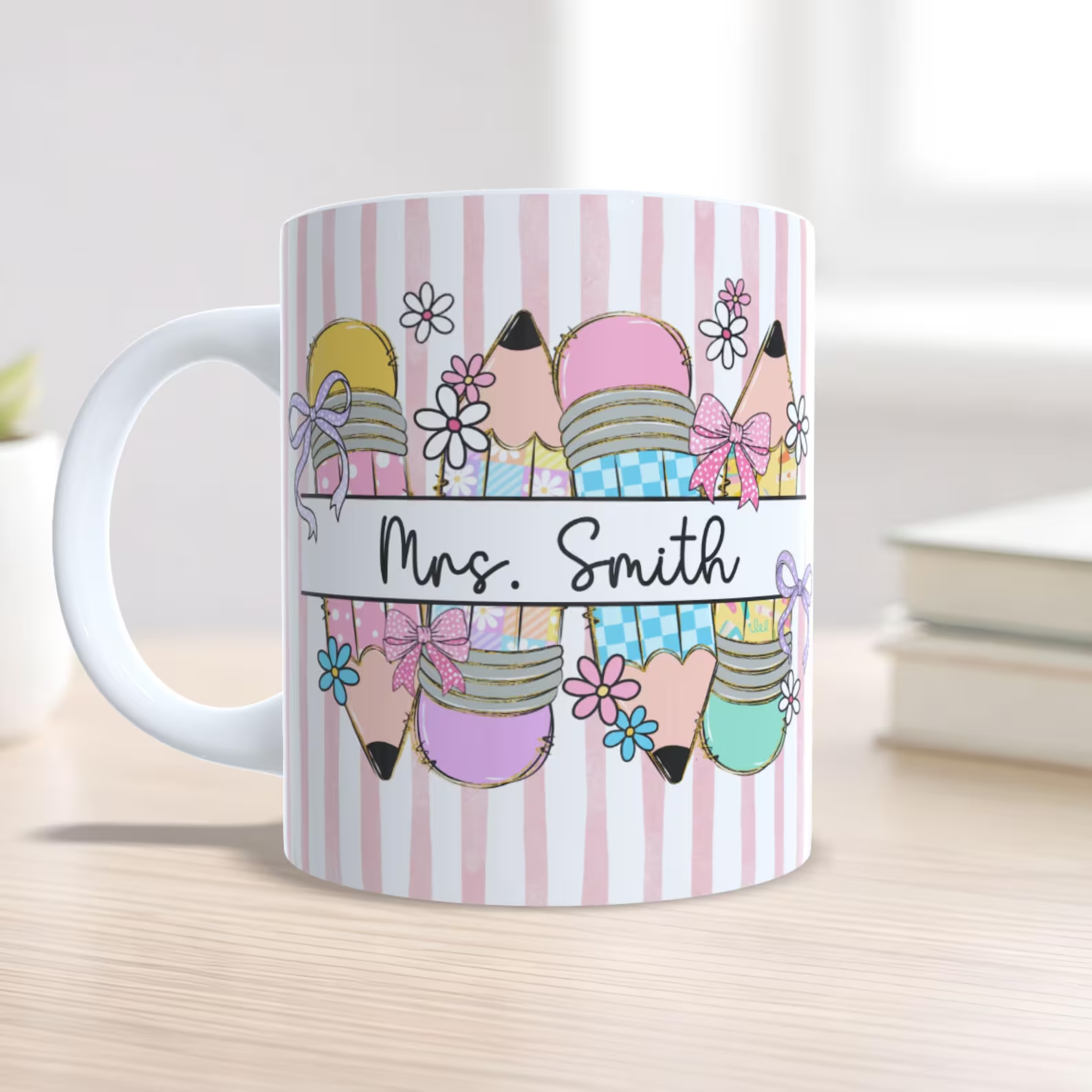 It Takes A Big Heart To Teach Little Minds - Personalized Custom Mug - Back To School Gift For Teachers & Educators
