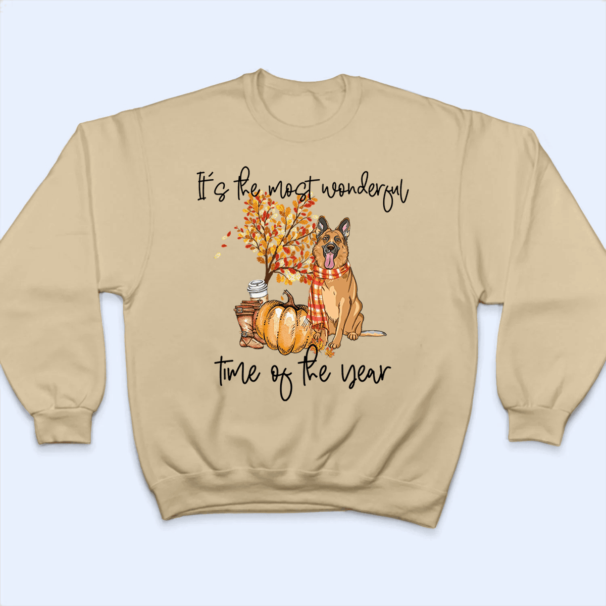 It's The Most Wonderful Time Of The Year - Personalized Custom T Shirt - Autumn/Fall, Birthday, Loving, Funny Gift for Dog Mom, Dog Dad, Dog Lovers, Pet Gifts for Him, Her - Suzitee Store