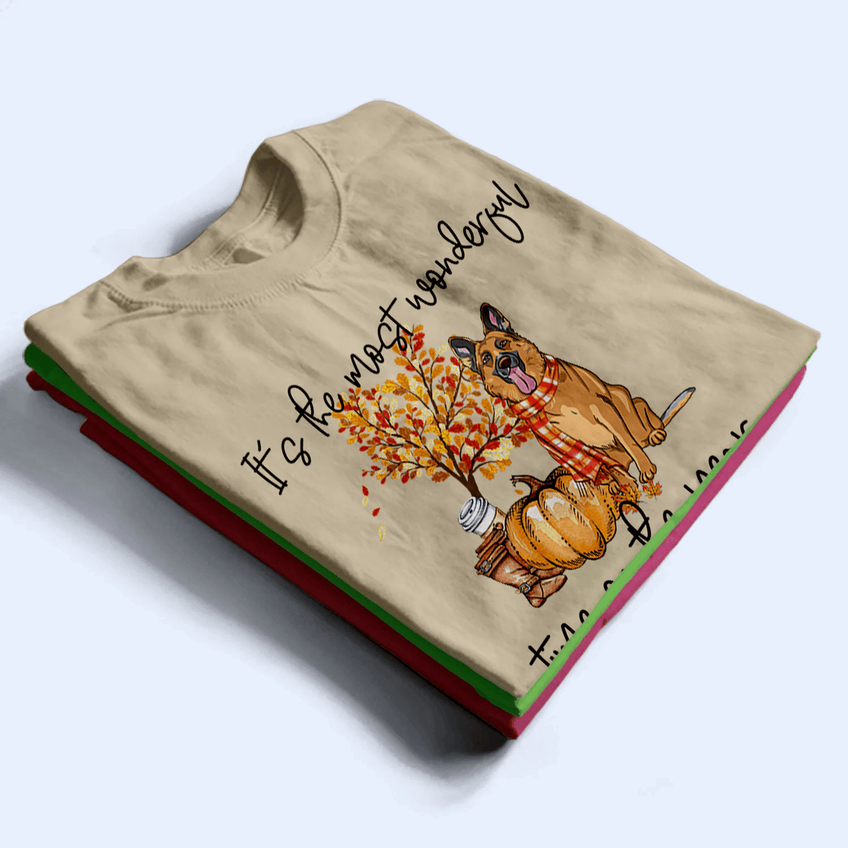 It's The Most Wonderful Time Of The Year - Personalized Custom T Shirt - Autumn/Fall, Birthday, Loving, Funny Gift for Dog Mom, Dog Dad, Dog Lovers, Pet Gifts for Him, Her - Suzitee Store