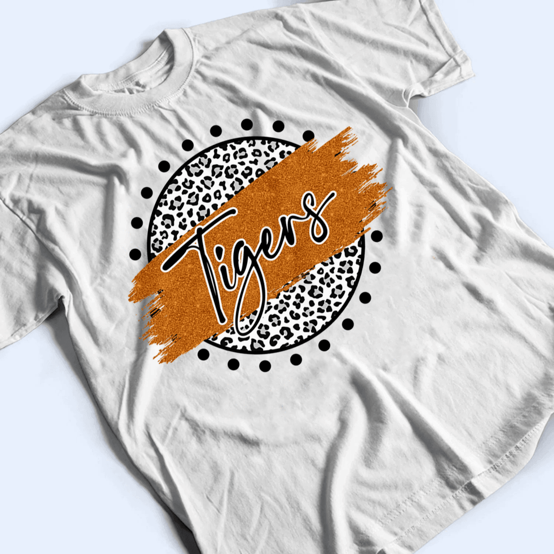 Personalized Leopard Brush Mascot t-shirt, alternate view 3