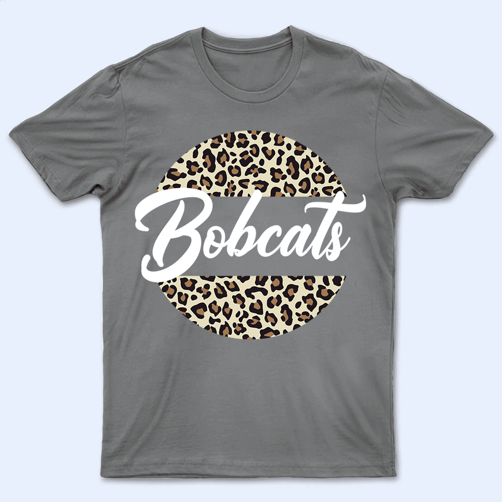 Personalized Leopard Circle Mascot t-shirt, main view