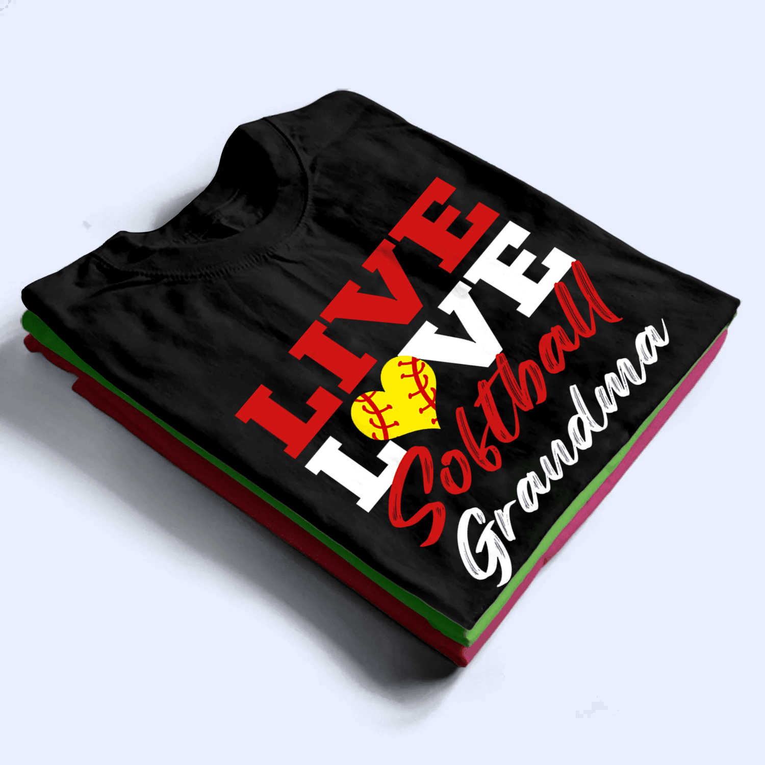Live Love Colorful Sport - Personalized Custom T Shirt - Birthday, Loving, Funny Gift for Grandma/Nana/Mimi, Mom, Wife, Grandparent - Suzitee Store