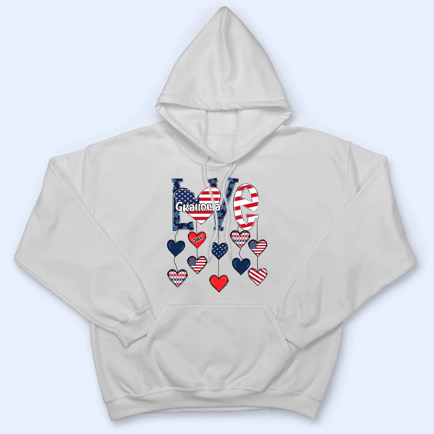 Love Independence - Personalized Custom T Shirt - Gift for Grandma/Nana/Mimi, Mom, Wife, Grandparent - Suzitee Store