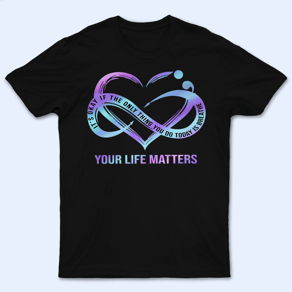 Personalized Mental Health Awareness t-shirt, main view
