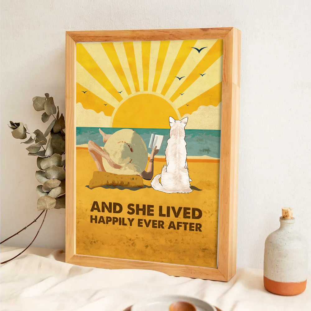 Dog Happily Ever After - Personalized Poster/Canvas Print - Gift for Dog Mom, Dog Lovers, Dog Owners