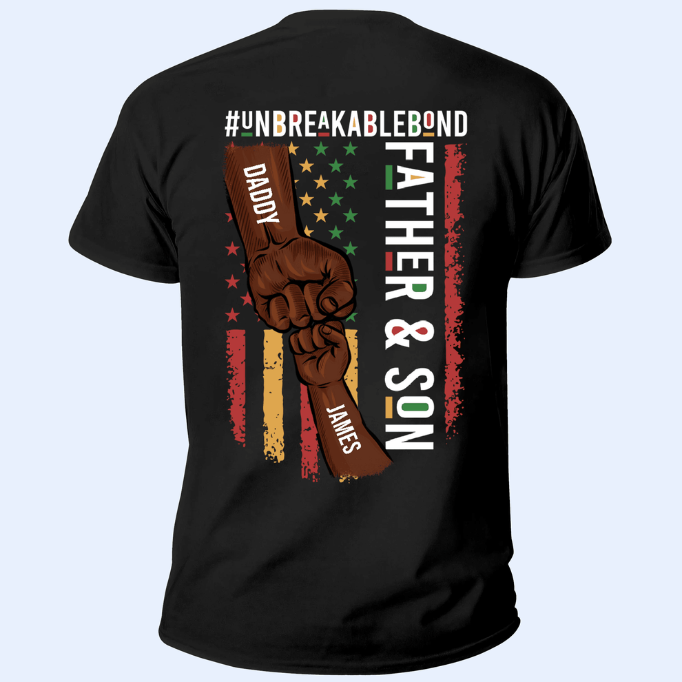Personalized Father & Son #Unbreakablebond t-shirt, main view