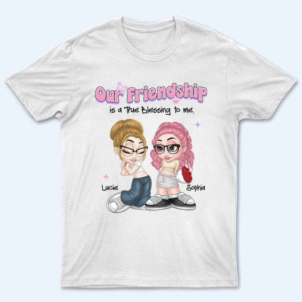 Personalized Our Friendship Is True Blessing t-shirt, main view