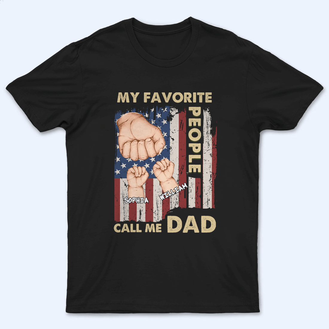 Personalized My Favorite People Call Me Dad t-shirt, alternate view 2