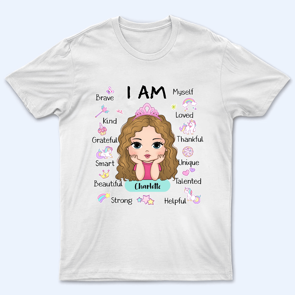 Custom Tshirt for Kids Back to School, I Am Kind & Smart youth t-shirt, main view