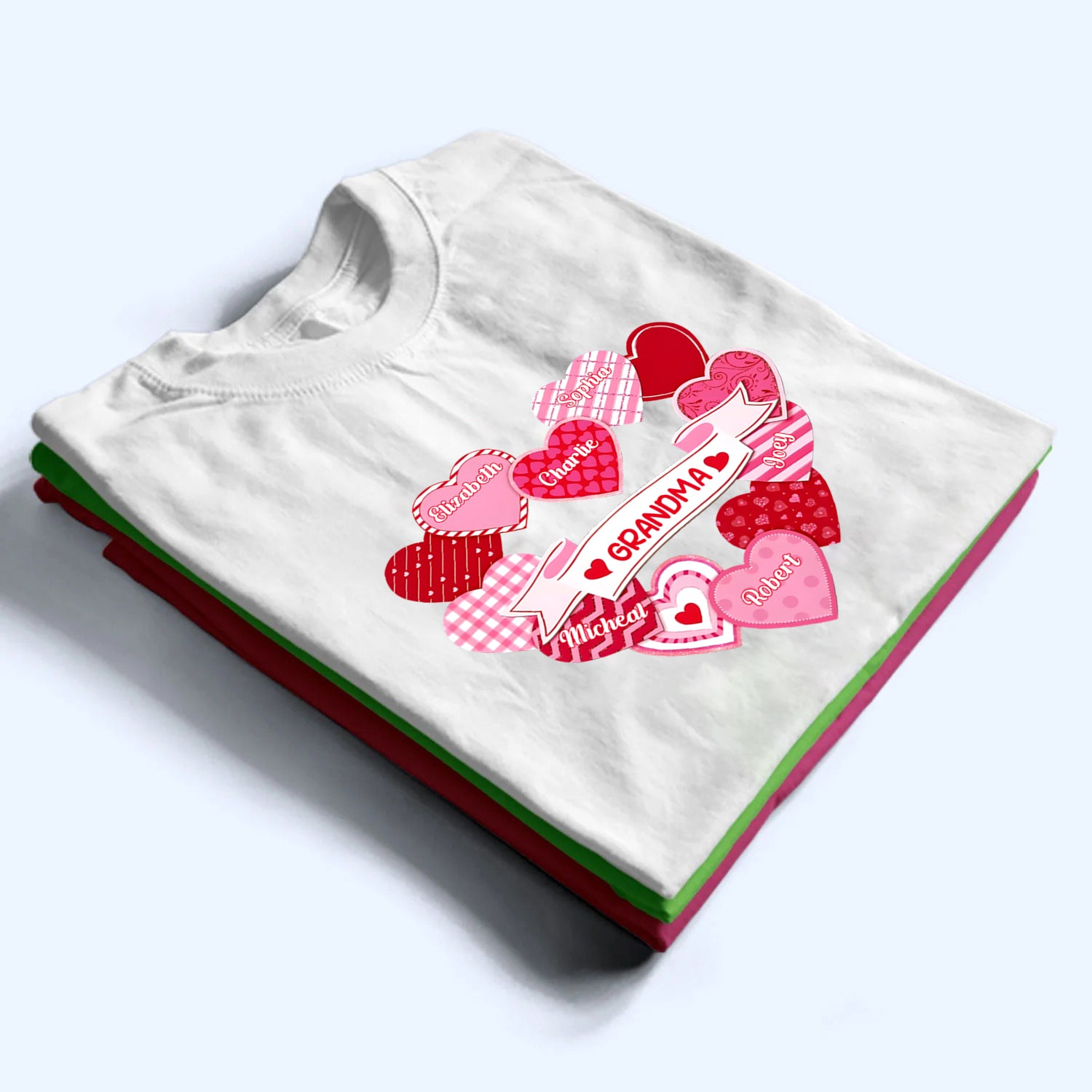 Grandma's Sweethearts Coquette - Personalized Custom Shirt - Valentine's Day Gift For Grandma, Nana, Mama, Mom