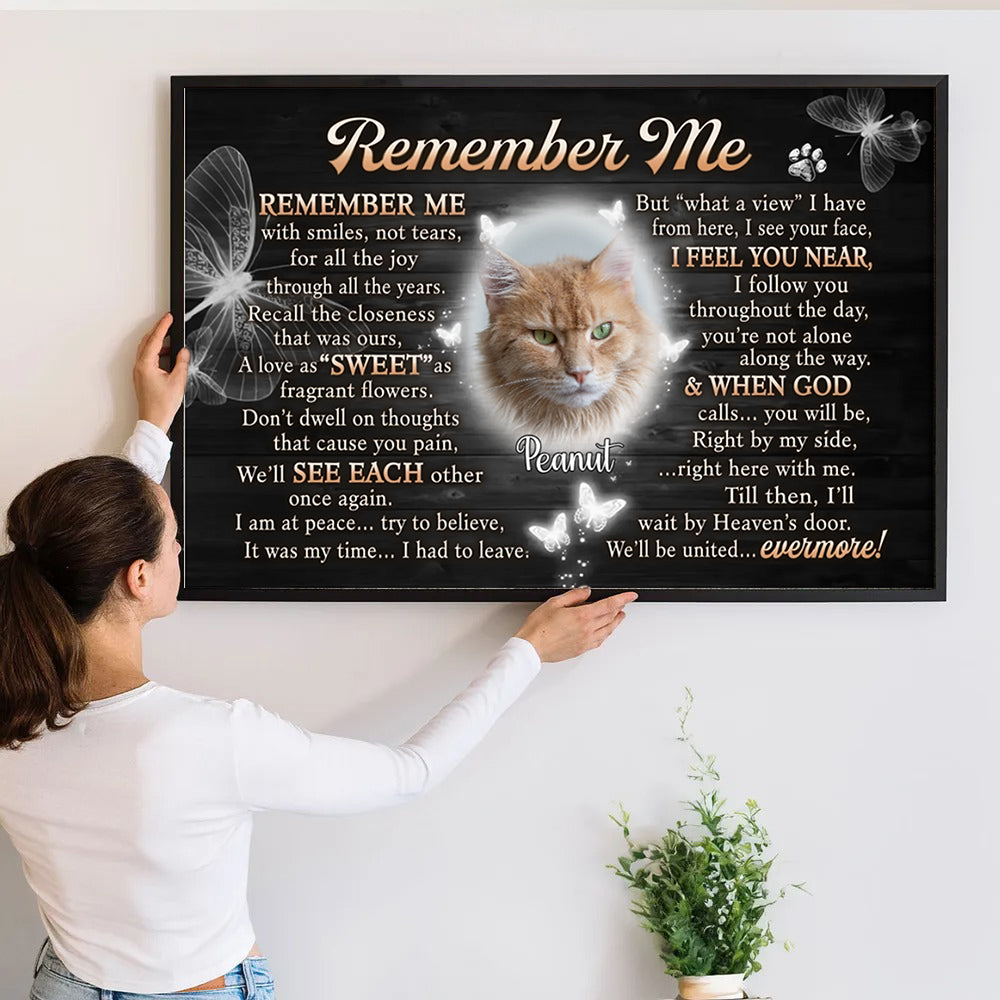 Custom Photo You Will Be Right By My Side - Personalized Poster/Canvas Prints - Memorial Gift For Dog Lovers, Cat Lovers, Pet Lovers
