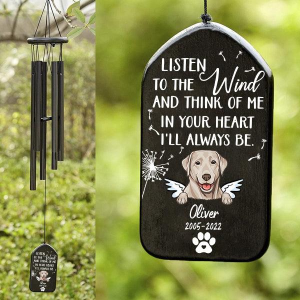 Custom Memorial Gift wind chime, alternate view 5
