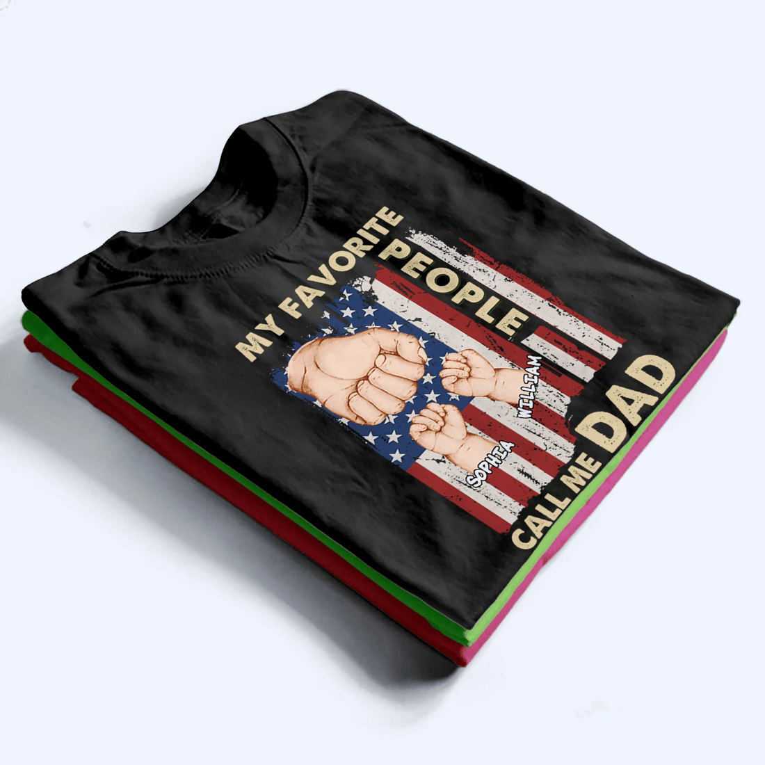 Personalized My Favorite People Call Me Dad t-shirt, alternate view 3